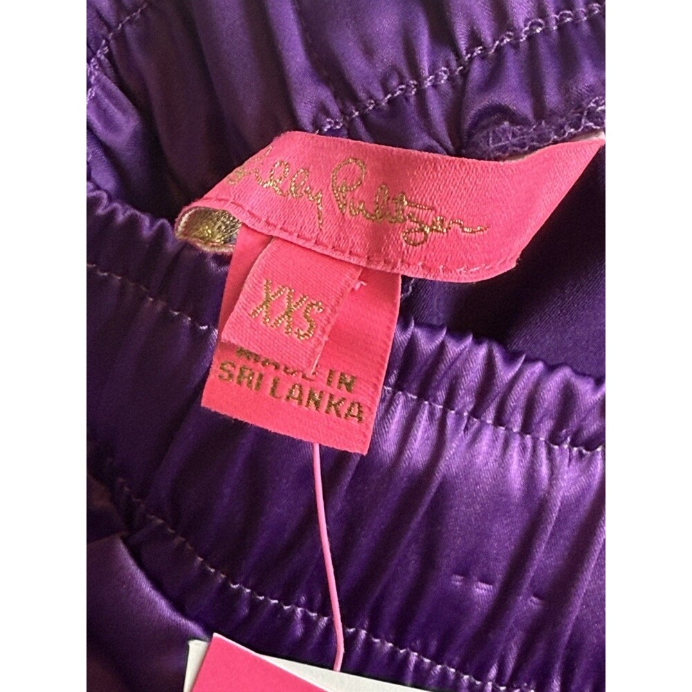Lilly Pulitzer 29” Julissa Stretch Pant In Purple Berry Sz XXS New - Picture 6 of 8